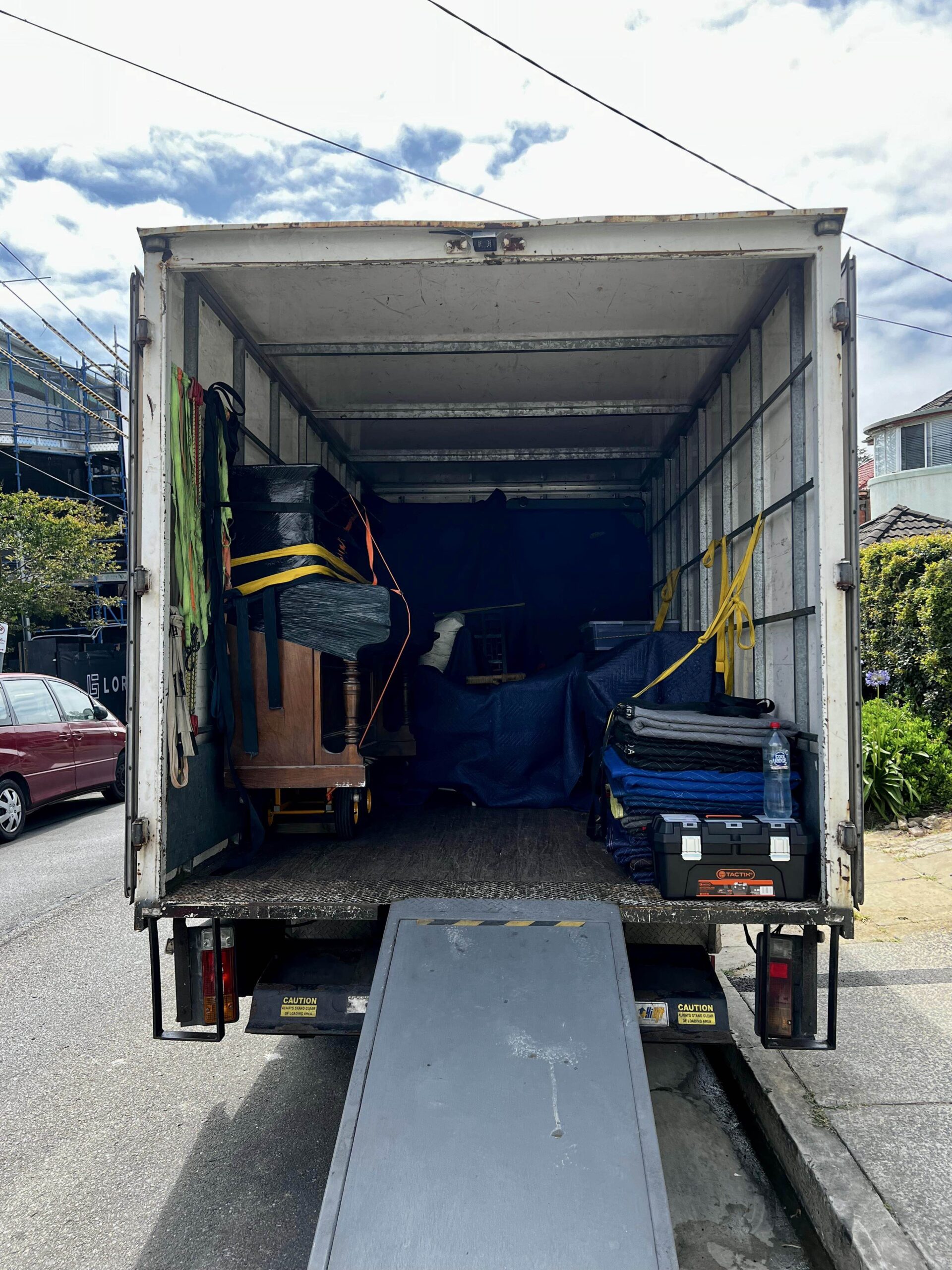 interstate-furniture-removals Our truck getting packed for interstate furniture removals.